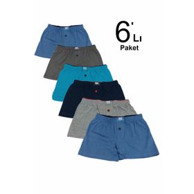 Tutku ELF568TUTKU0139CCM6 6 lı Paket Havlu Bel Erkek Çocuk Boxer