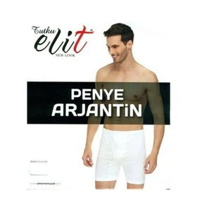 Tutku Elıt 1051 Arjantin Paçalı Beyaz Erkek Boxer