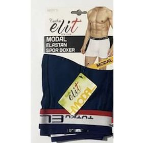 Tutku Elit 1252 Lacivert 6 Adet Modal Elastan Spor Boxer