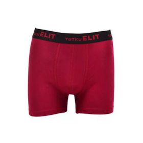 Tutku Elit 1252 Modal Elastan Spor 3 Adet Bordo Erkek Boxer