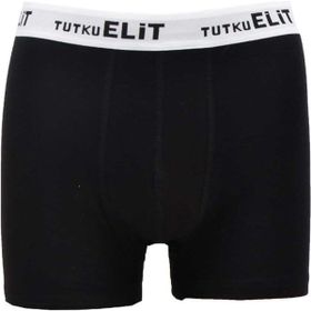 Tutku Elit 1252 Siyah 3 Adet Modal Elastan Spor Boxer