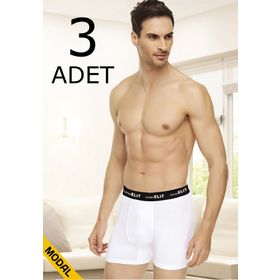 Tutku Elit 1252 Siyah 3 Adet Modal Elastan Spor Boxer