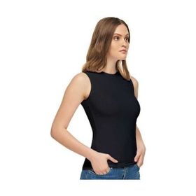 Tutku Elit 2201 Elestan Sıfır Kol 3'lü Siyah Kadın Atlet