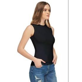 Tutku Elit 2201 Sıfır Kol Likralı 2 Adet Siyah Kadın Atlet
