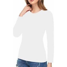 Tutku Elit 2203 Elastan 3 Adet Beyaz Uzun Kol Kadın Body