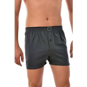 Tutku Füme 3 Lü Paket İç Giyim Pamuklu Penye Düğmeli Erkek Boxer