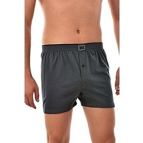 Tutku Füme 3 Lü Paket İç Giyim Pamuklu Penye Düğmeli Erkek Boxer