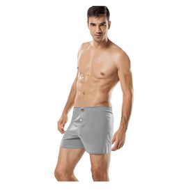Tutku Gri İç Giyim Pamuklu Penye Düğmeli Erkek Boxer