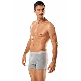 Tutku İç Giyim Pamuklu Likralı 3'lü Gri Erkek Slip Boxer