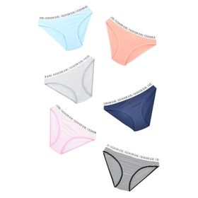 Tutku Kadın 6'lı Karışık Renkler Standart Fashion Girl Pamuklu Slip