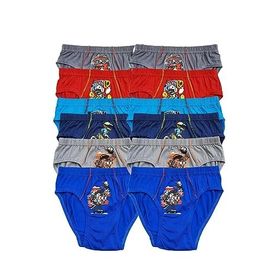 Tutku Karışık Desenli 12`li Paket Pamuklu Erkek Çocuk Slip Külot