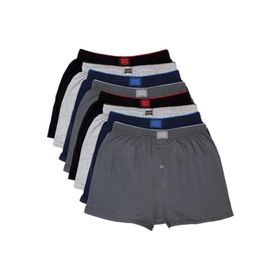 Tutku Karışık Renk Penye Havlu Bel 8'li Erkek Boxer