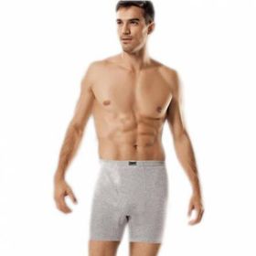 Tutku Ribana Gri Renk Paçalı Boxer