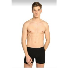 Tutku Siyah 3'lü Paket Likralı Erkek Boxer