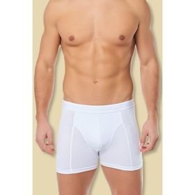 Tutku T114 Elastan Pamuklu 3'lü Beyaz Erkek Boxer