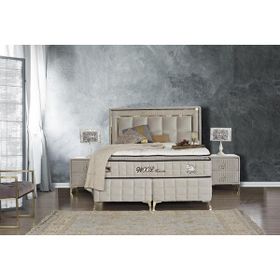 Tutku Wool Touch Pedli Koyun Yünü Torba ve Paket Yaylı Ortopedik 100x200 cm Yatak