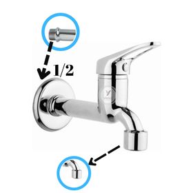 Tuvalet Bahçe Çeşme Balkon Lavabo Wc Musluğu 1. Kalite Pirinç Aç Kapa Perletörlü Uzun Musluk