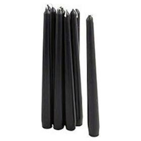 Tvshopmarket 12'li Paket Siyah Şamdan Mum
