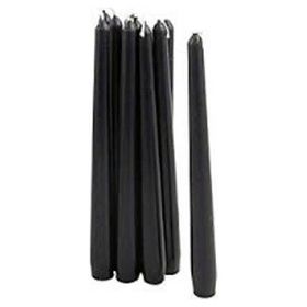 Tvshopmarket 12'li Paket Siyah Şamdan Mum