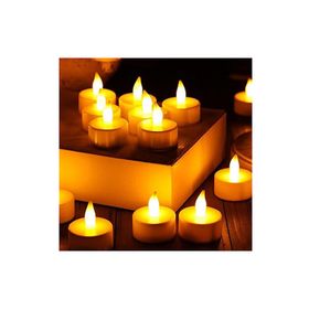 Tvshopmarket Tealight 12'li Sarı Işık Mum