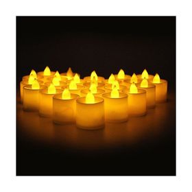 Tvshopmarket Tealight 24 Adet Sarı Led Mum