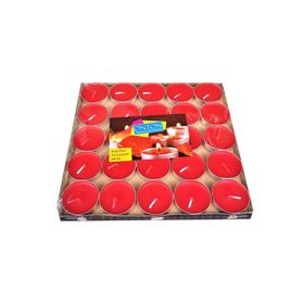 Tvshopmarket Tealight 25'li Kırmızı Mum