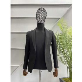 Twenhil Siyah Dar Kesim Tek Erkek Ceket