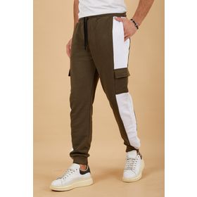 Twenty3 Erkek Slim Fit Ribana Paça Panelli Kargo Cep Eşofman Altı