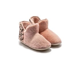 Twigy AA0007 TW Emma Pembe Renk Leopar Desen Kadın Ev Botu