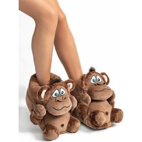 Twigy AA0600 Kahve TW Sessiz Taban Monkey Bayan Panduf