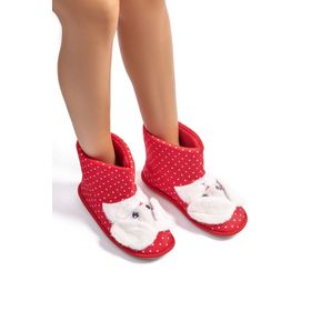 Twigy CC0040 Bunny Kırmızı Kadın Ev Terliği