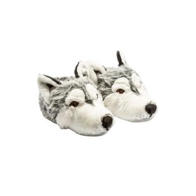 Twigy CC0530 Tw Husky Gri Hayvan Figürlü Erkek Panduf
