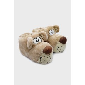Twigy Fibert Bej Erkek Hayvanlı Panduf