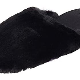 Twigy YY0449 Larisa Peluş Siyah Kadın Terlik