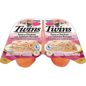 Twin Packs Ton Balıklı Somonlu ve Tavuklu 35 gr 2 Adet Kedi Ödül Jölesi