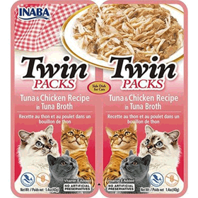 Twin Packs Ton Balıklı ve Tavuklu 40 gr 2 Adet Kedi Çorbası