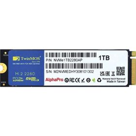 Twinmos NVME1TB2280AP 1 TB 3600-3250 MB-s M.2 PCIe Gen3 NVMe 22x80 3DNAND Harddisk SSD