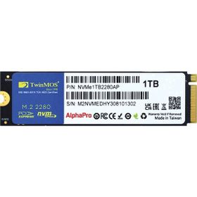 Twinmos NVME1TB2280AP 1 TB 3600-3250 MB-s M.2 PCIe Gen3 NVMe 22x80 3DNAND Harddisk SSD