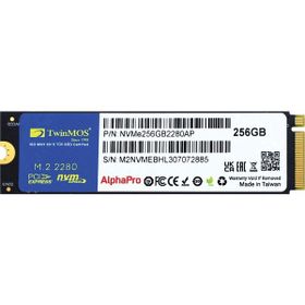 Twinmos NVME256GB2280AP 256 GB 3600-3250 MB/s M.2 PCIe Gen3 NVMe 22x80 3DNAND Harddisk SSD