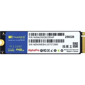 Twinmos NVME256GB2280AP 256 GB 3600-3250 MB/s M.2 PCIe Gen3 NVMe 22x80 3DNAND Harddisk SSD