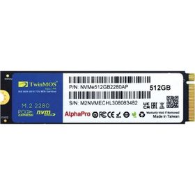 Twinmos NVME512GB2280AP 512 GB 3600-3250 MB/s M.2 PCIe Gen3 NVMe 22x80 3DNAND TLC Harddisk SSD