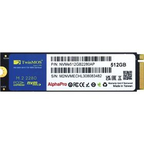 Twinmos NVME512GB2280AP 512 GB 3600-3250 MB/s M.2 PCIe Gen3 NVMe 22x80 3DNAND TLC Harddisk SSD