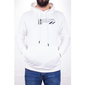 Twister 1910 Ekru Kapüşonlu Erkek Sweatshirt
