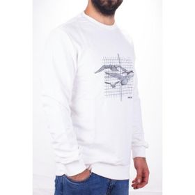 Twister 1915 Ekru Bisiklet Yaka Erkek Sweatshirt