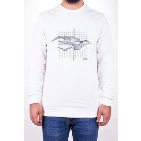 Twister 1915 Ekru Bisiklet Yaka Erkek Sweatshirt