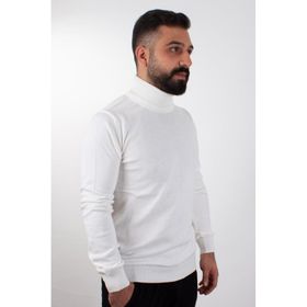 Twister 3623 Ekru Balıkçı Yaka Erkek Kazak