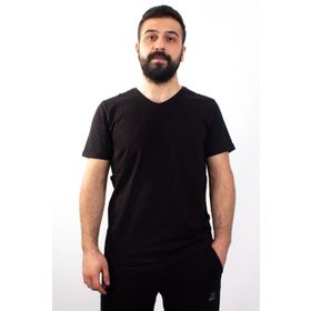 Twister Jeans 1827 Siyah V Yaka Erkek T-shirt