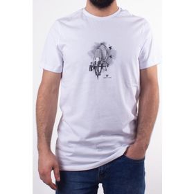 Twister Jeans 2088 Beyaz Bisiklet Yaka Erkek T-shirt