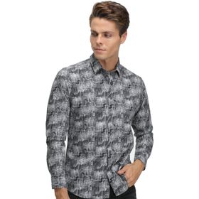 Twn 0EF020210256001M Siyah Slim Fit Erkek Gömlek