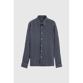 Twn 0EF020210256104M Lacivert Slim Fit Erkek Gömlek